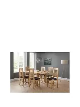 Julian Bowen Astoria Flip-Top Table & 6 Dining Chairs