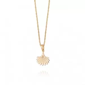 Palm Fan 18ct Gold Plated Necklace WN03_GP