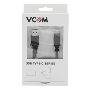 VCOM USB 3.0 A (M) to USB 3.0 C (M) 1m Black Retail Packaged Data Cable