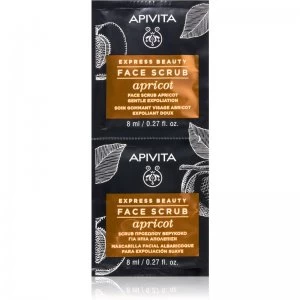 Apivita Express Beauty Apricot Gentle Facial Scrub for Face 2 x 8ml