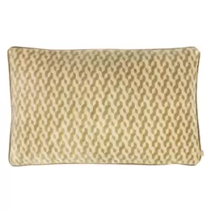 Kai Dione Polyester Filled Cushion Viscose Polyester Cotton Old Gold