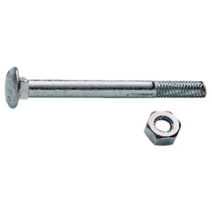Wickes Carriage Bolt Nut and Washer M12x200mm Pack 2