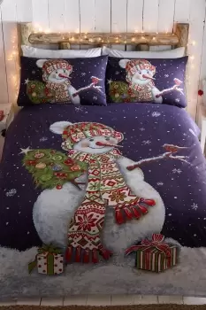 Happy Snowman Duvet Cover and Pillowcases