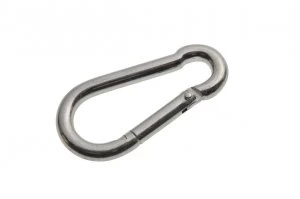 Wickes Bright Zinc Plated Carbine Hook 7mm Pack 2