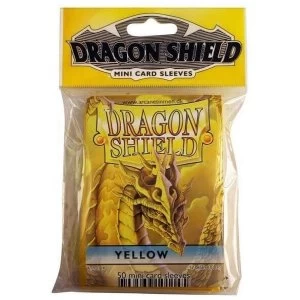 Dragon Shield Japanese Size Yellow Card Sleeves - 50 Sleeves