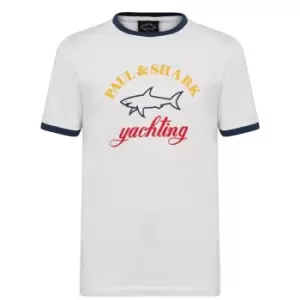 Paul And Shark Cotton Logo T Shirt - White