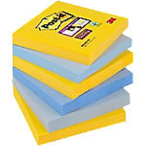 Post-it Super Sticky Notes 76 x 76mm New York Collection 6 Pieces of 90 Sheets