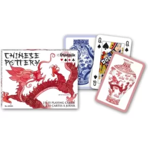 Chinese Pottery Bridge Double Playing Cards