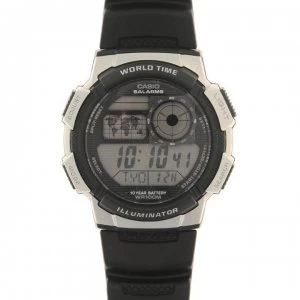 Casio Collection Mens World Time Alarm Chronograph Watch - Black