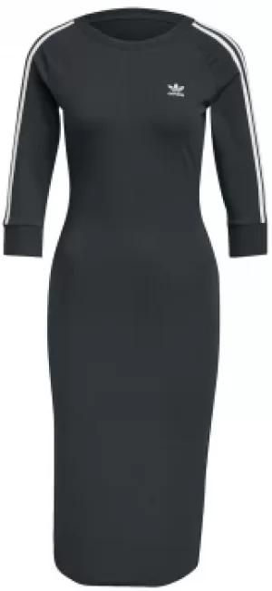 Adidas 3 Stripes Dress Medium-length dress black