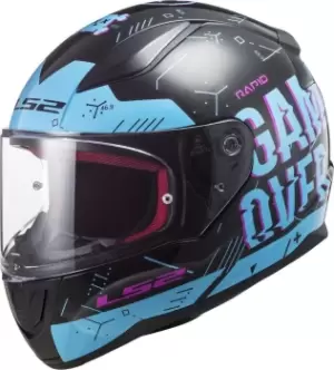 LS2 FF353 Rapid Player Helmet, black-blue, Size S, black-blue, Size S
