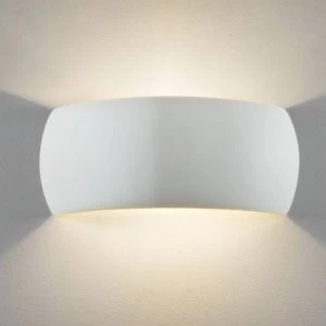1 Light Indoor Wall Light White Ceramic Plaster, E27