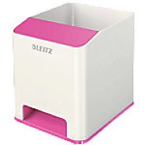 Leitz Pencil Pot WOW Polystyrene Pink, White 9 x 10 x 10.1 cm