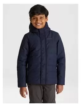 Boys, Craghoppers Kids Quinn Insulated Hooded Jacket - Navy, Size 5-6 Years