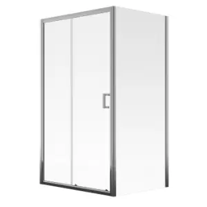 Aqualux 1400 x 900 Sliding Door and Side Panel Shower Enclosure Package