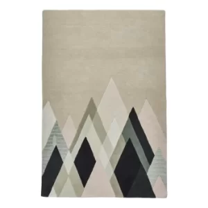 Natural Michelle Collins MC21 Rug Brown, Green and Black