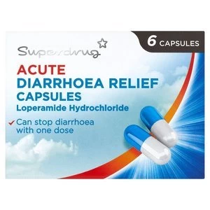 Superdrug Acute Diarrhoea Relief Capsules x 6
