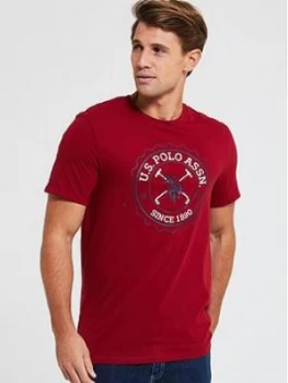 U.S. Polo Assn. Striker T-Shirt - Red, Size XL, Men