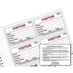 Identibadge System Visitors Book Refill Pack of 300 IBRSYS300
