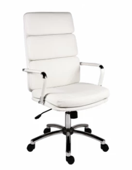 Teknik Deco Faux Leather Executive Office Chair - White