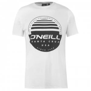 ONeill Horizontal T Shirt Mens - White