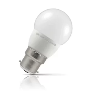 Crompton Golfball LED Light Bulb B22 5.5W (40W Eqv) Cool White Opal