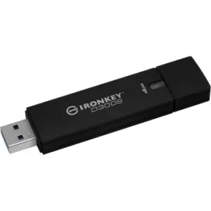 Kingston IronKey D300S 4GB USB 3.0 Flash Stick Pen Memory Drive - Black