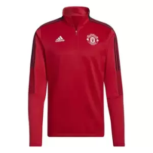 adidas Manchester United Warm Top 2021 2022 Mens - Red