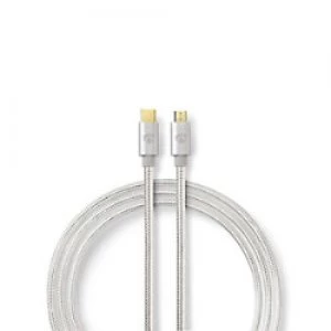 Nedis USB Type-C to Micro USB Cable NED014 2m White