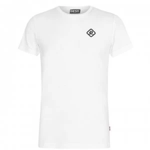 Diesel Cola Label T Shirt - White 100