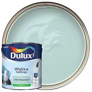 Dulux Walls & Ceilings Mint Macaroon Silk Emulsion Paint 2.5L