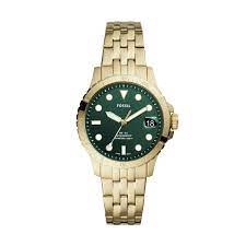Fossil Green and Gold 'Fb - 01 Sports Watch - es4746