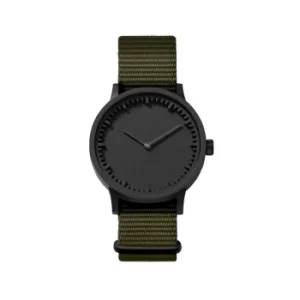 Leff Amsterdam LT74232 Green Nato T32 Black Tube Wristwatch