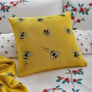 Cath Kidston Honey Bee Cushion, Ochre