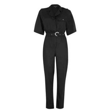 Biba Linen Jumpsuit - Black