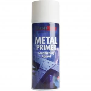 Plastikote Metal Primer Aerosol Spray Paint White 400ml