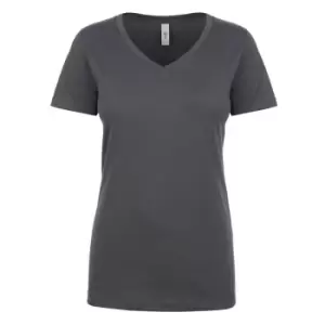 Next Level Womens/Ladies Ideal V-Neck T-Shirt (S) (Dark Grey)