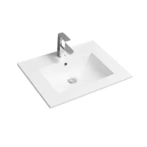 Limoge Thin-edge Ceramic 61Cm Inset Basin With Scooped Bowl