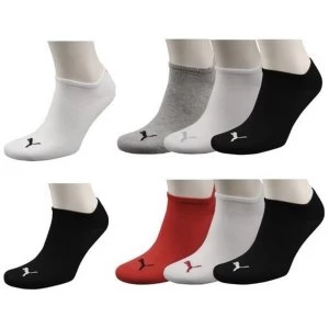 Invisible Sock Grey/White/Black UK Size 9-11 (3 pack)