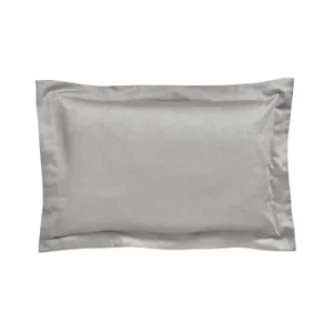 Bedeck of Belfast Fine Linens Tahra Oxford Pillowcase, Silver