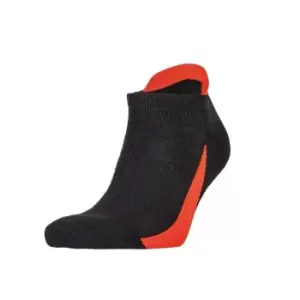 Spiro Unisex Adult Sports Socks (Pack of 3) (L-XL) (Black/Red)