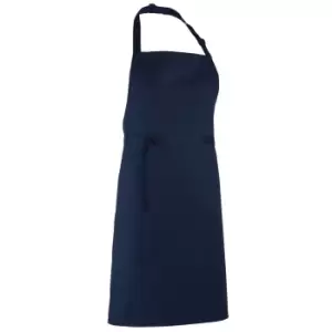 Premier Colours Bib Apron / Workwear (Pack of 2) (One Size) (Navy)