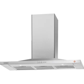 De Dietrich DHP7912X 90cm Chimney Cooker Hood - Stainless Steel - B Rated