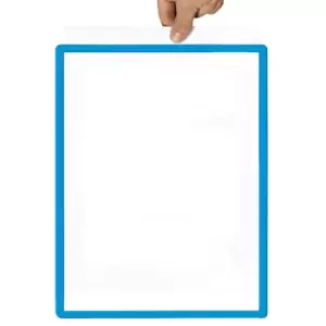 Frame with transparent film, format A3, pack of 10, self-adhesive, blue
