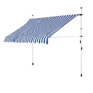 Clamp Awning Blue/White 250cm