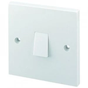 Wickes 10A Light Switch 1 Gang 1 Way White