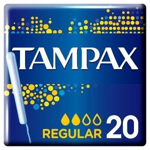 Tampax Regular Applicator Tampon Single 20PK