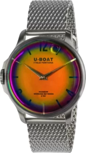 U-Boat Watch Rainbow 44 Orange SS Bracelet D