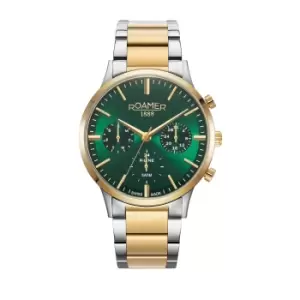 Roamer 718982 48 75 70 R-line Multifunction Two Tone Bracelet Wristwatch