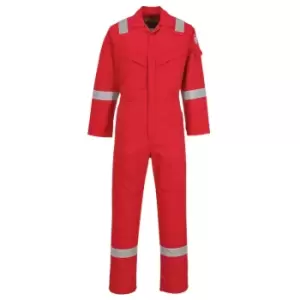 Biz Flame Mens Aberdeen Flame Resistant Antistatic Coverall Red Extra Small 32"